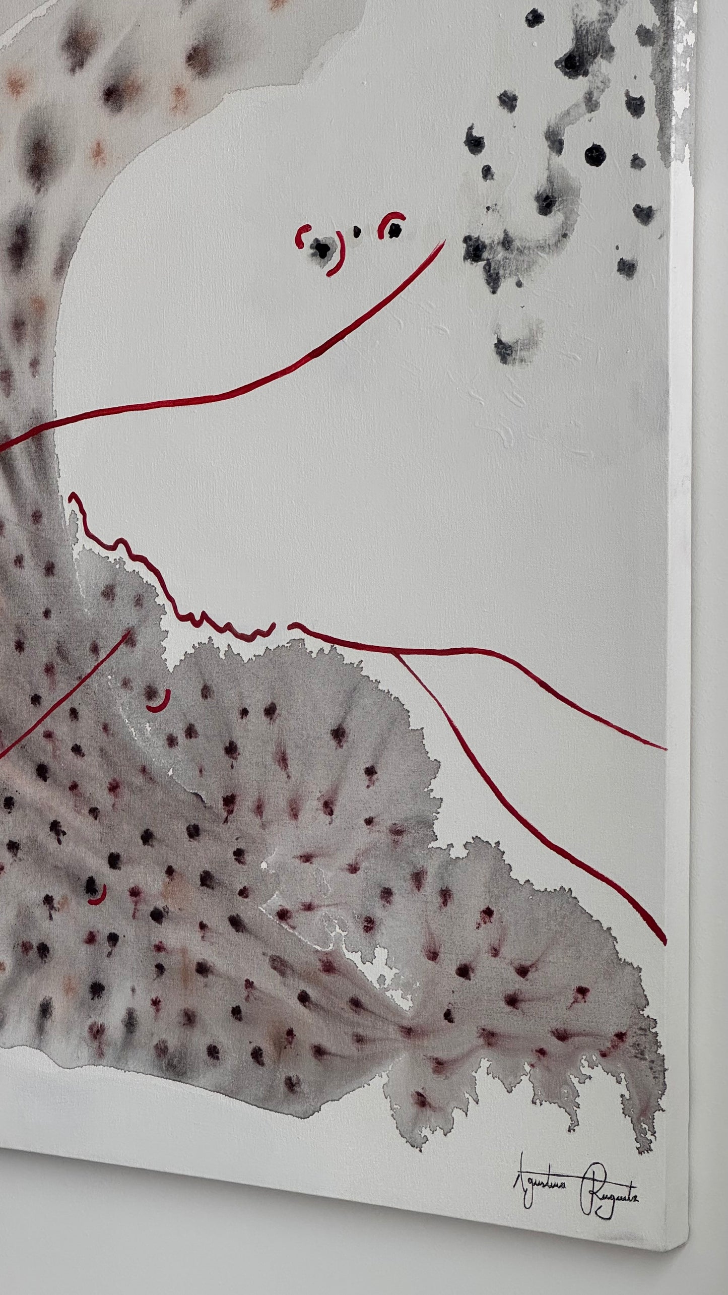 Obra “Sillage” 120 x 115 cm