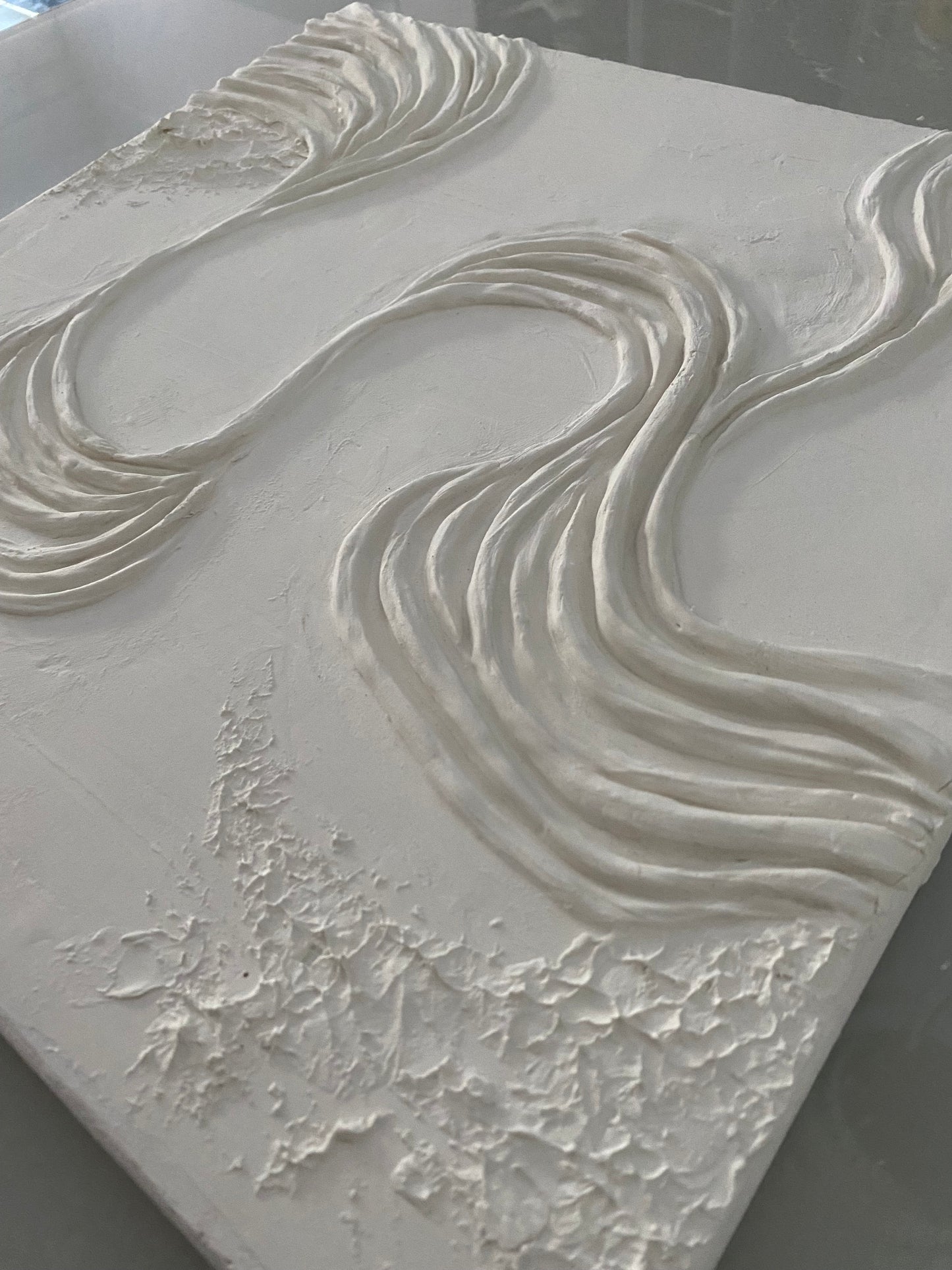 Cuadro Ondas Blanco