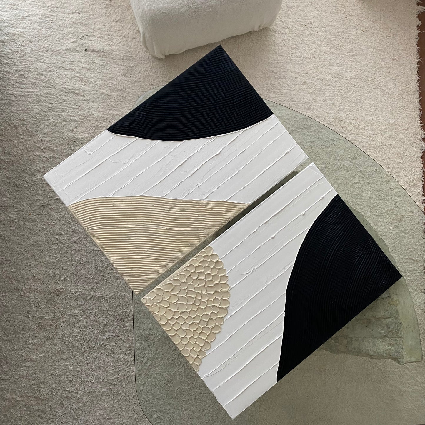Cuadro Beige y Negro