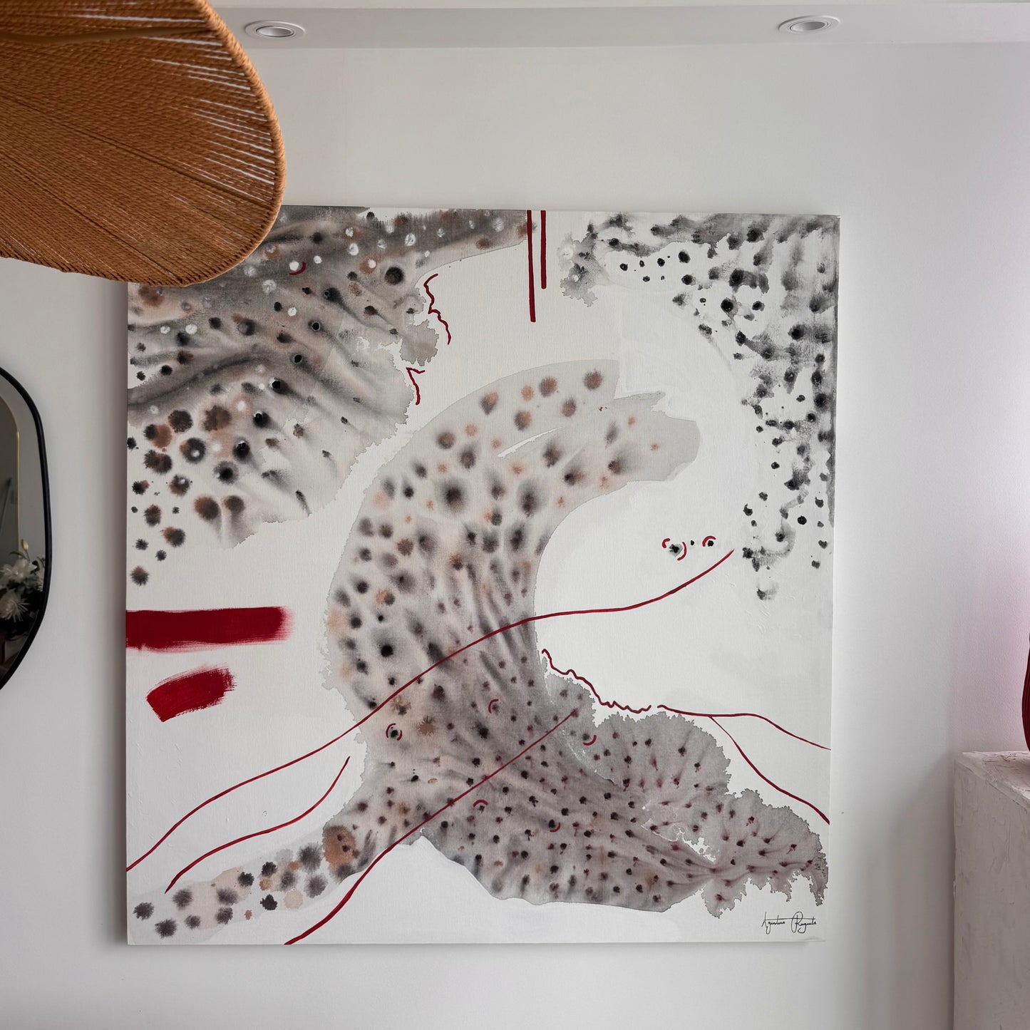 Obra “Sillage” 120 x 115 cm