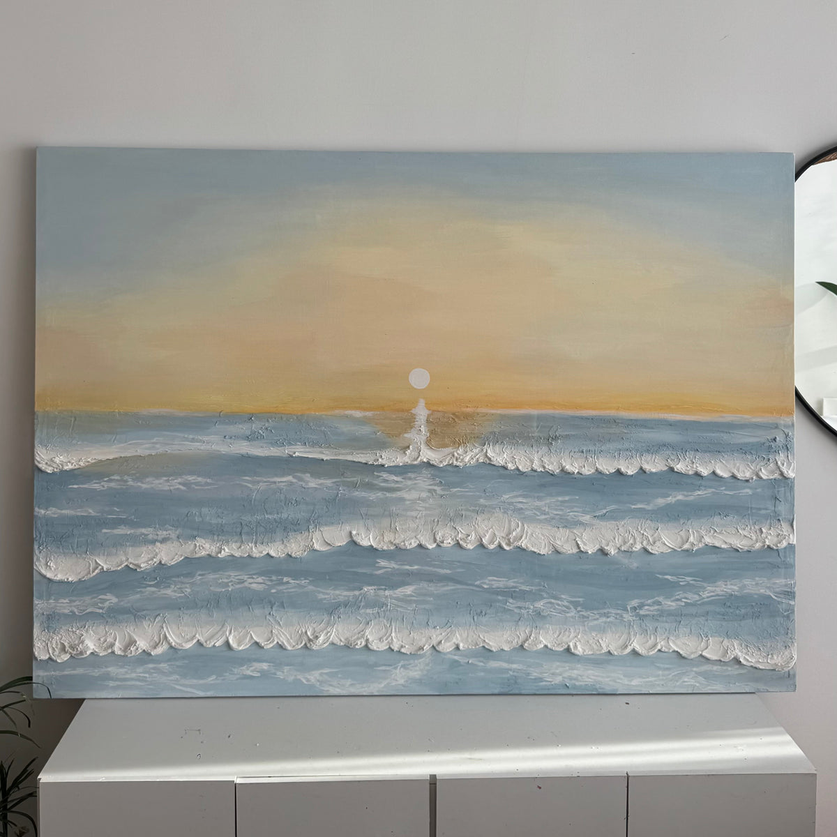 Obra  “Amanecer Eterno” - Celeste