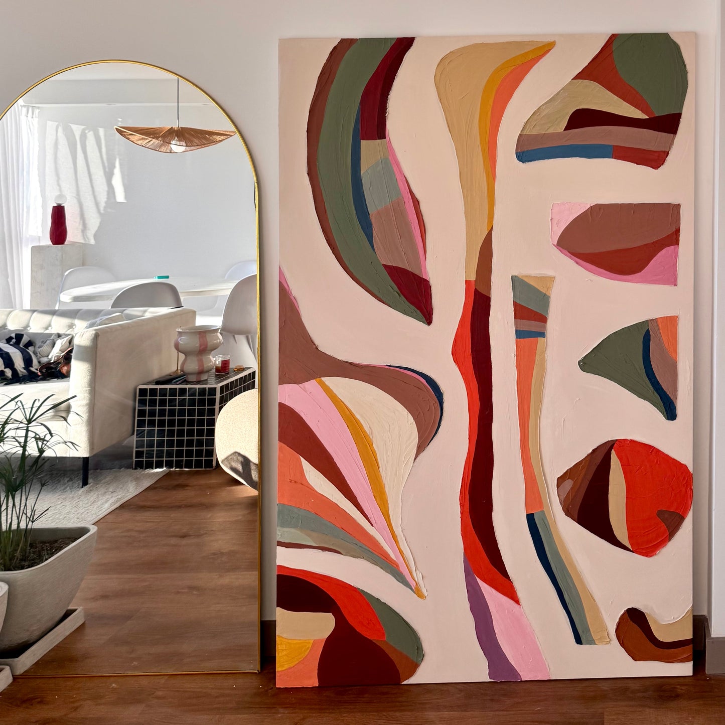 Obra “Color en movimiento” 180 x 115 cm