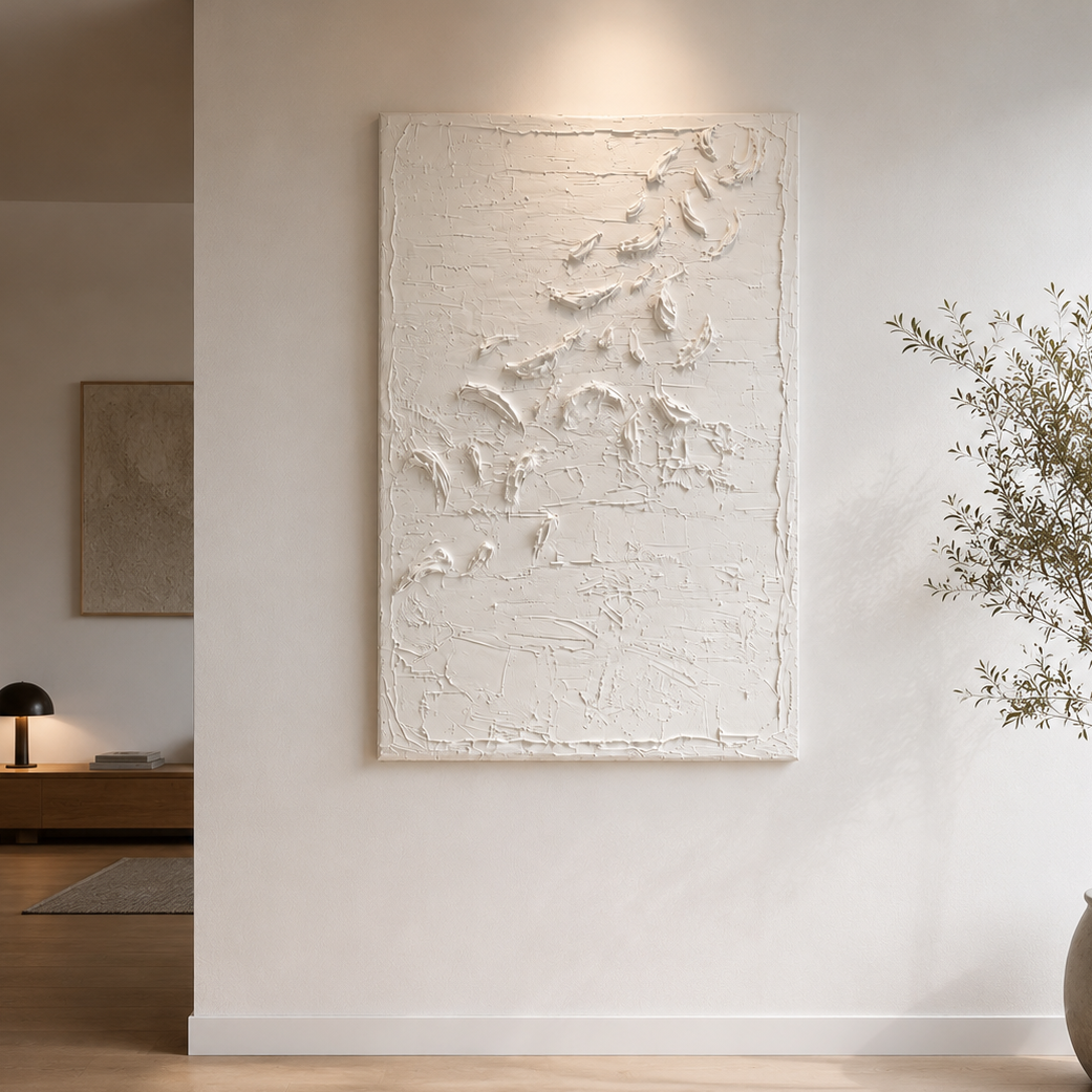Obra "Éther" Total white.